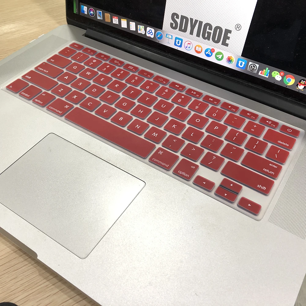 Клавиатура для ноутбука, чехол для macbook air 13 pro 15 дюймов A1466 A1502 A1278 A1398, Силиконовая накладка для клавиатуры, цветная защитная пленка