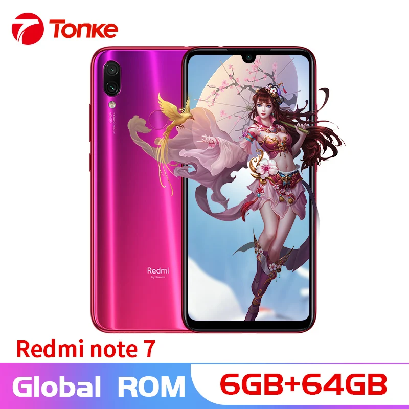 Xiaomi Redmi Note 7 с глобальной прошивкой 6 ГБ ОЗУ 64 Гб ПЗУ OTA телефон Snapdragon 660 четыре ядра 3