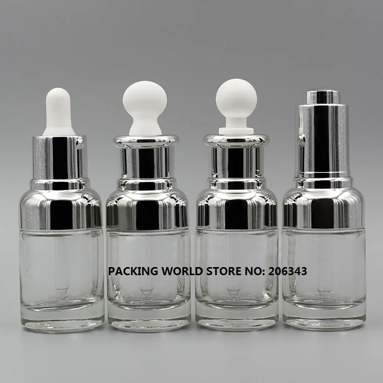 Прозрачная стеклянная бутылка капельница 30 мл|silver dropper bottles|white bottleglass oil bottles |