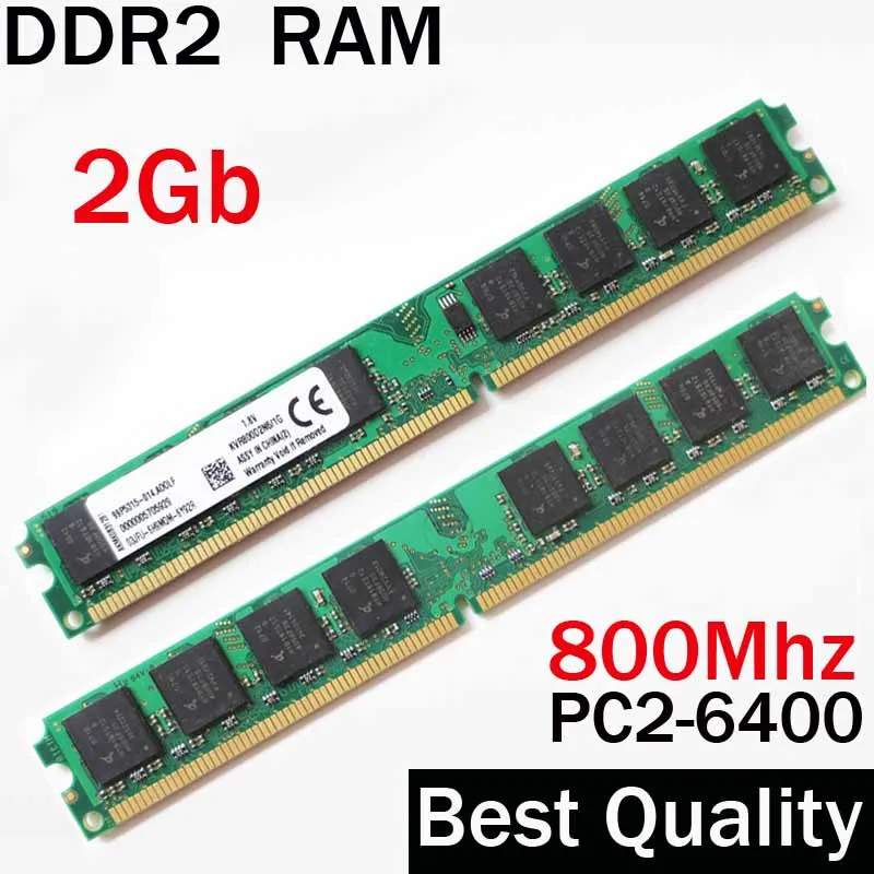 

DDR2 2Gb 800 RAM 800Mhz 2gb ddr2 ram memoria single - dual channel / For AMD for Intel / ddr 2 memory PC2-6400 free shipping
