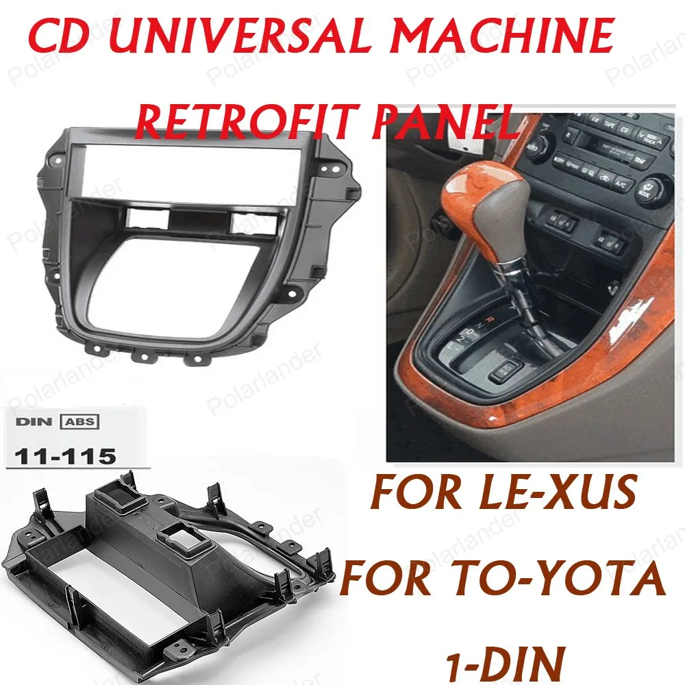 

Car audio conversion panel 1-DIN for TO-YOTA Ha-rrier year 97-03 for TLE-XUS RX-300 year 97-03 Black ABS Plastic