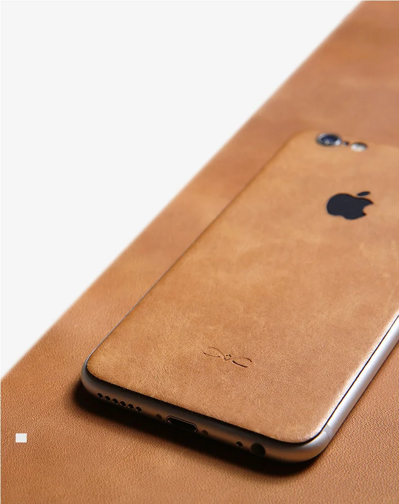 Натуральная кожа выдалбливают полный задний стикер кожи для iPhone 7 Высокое качество для iPhone 8 7 6 6s plus наклейка прочный протектор