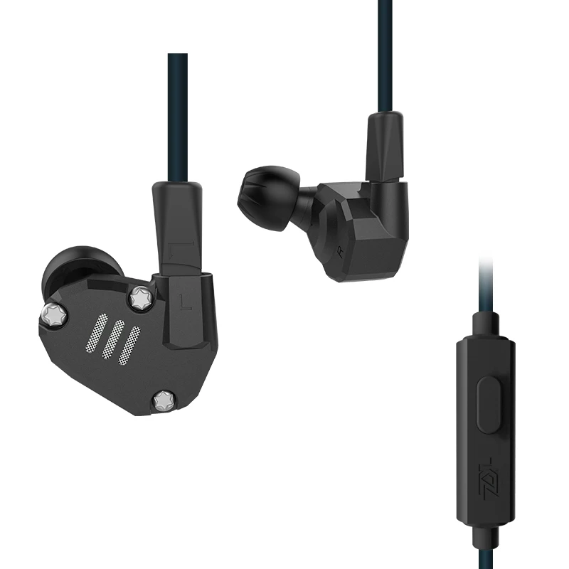 KZ ZS6 четырехъядерный драйвер высокая точность дополнительные басы съемный