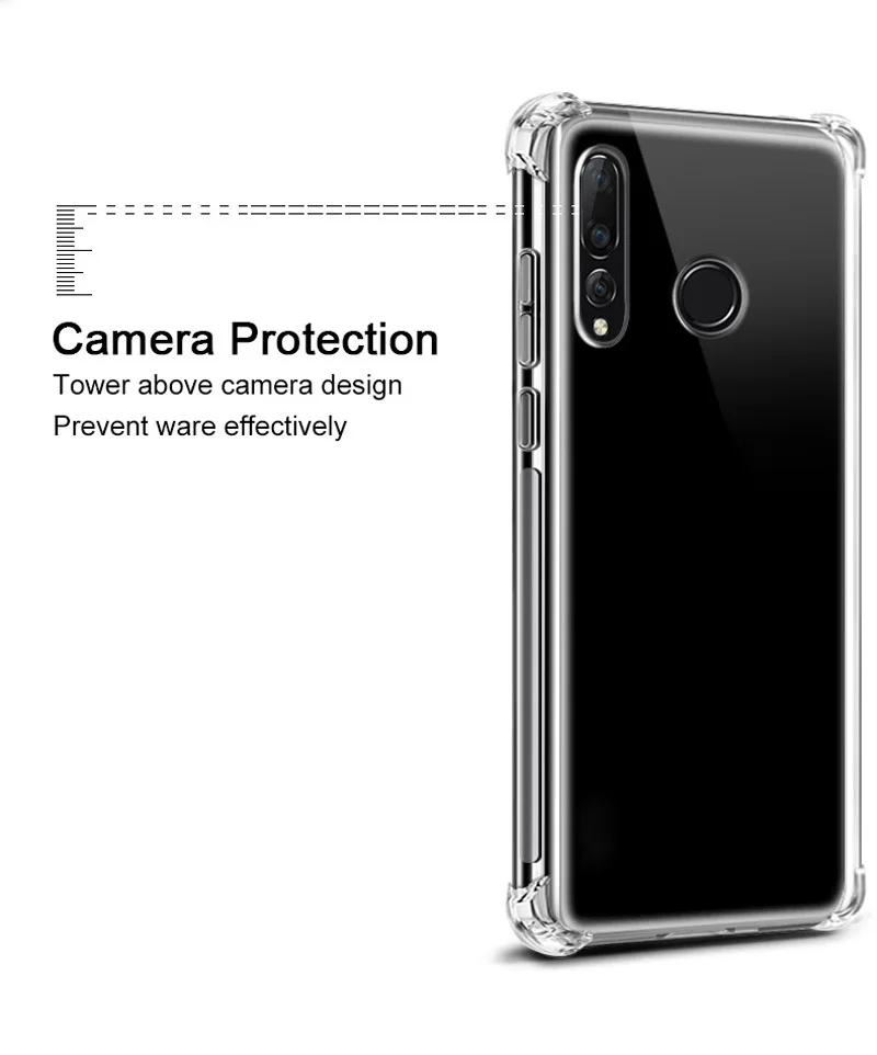 Прозрачный чехол для huawei Honor 9X Премиум чехол мягкий бампер Противоударная Подушка раковина Силиконовый ТПУ чехол