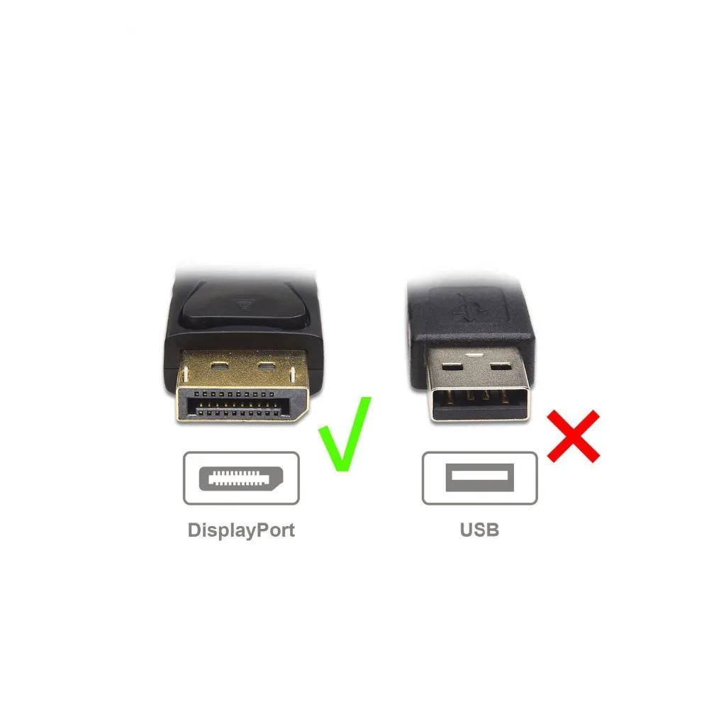 Переходник для порта дисплея в HDMI позолоченный переходник DP штырь-гнездо