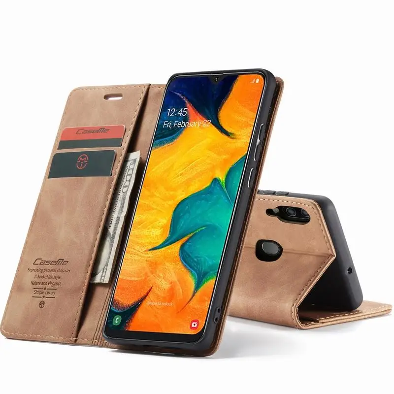 Чехол для телефона для samsung Galaxy A40 Чехол-книжка на магните чехол для samsung A40 кожаный роскошный винтажный Чехол-подставка