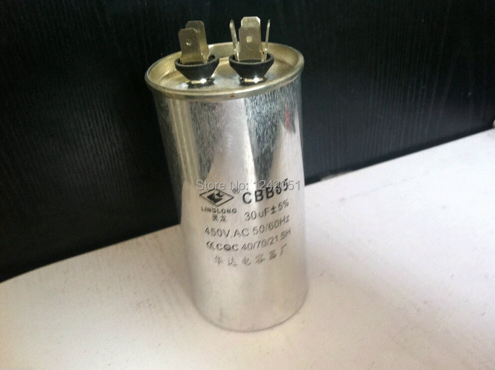 

AC Motor Capacitor Air Conditioner Compressor Start Capacitor CBB65 450VAC 30uF