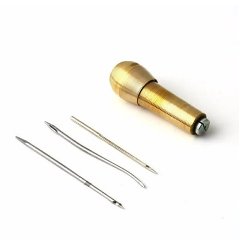 Швейный ручной БРОШЮРОВЩИК Awl 1 комплект холщовая кожаная иголка для рукоделия