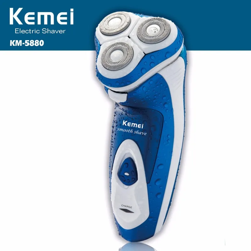 KEMEI KM 5880 перезаряжаемая электробритва с тройным лезвием электрическая бритва для