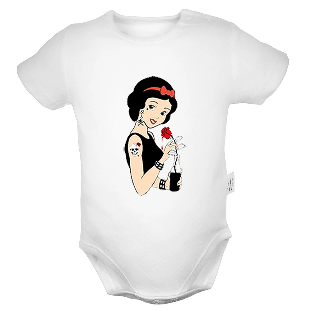 Милый костюм Белоснежки с цветочным рисунком для новорожденных мальчиков и