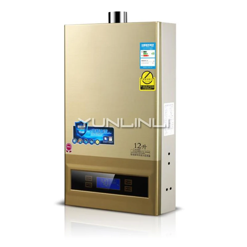 Household Gas Water Heater Intelligent Touch Control Gas Water Heating Unit Natural Gas/Liquefied Gas Water Heater JSQ24-HM12