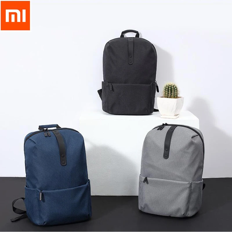 Оригинальная школьная сумка Xiaomi дорожный рюкзак из 600D полиэстера прочный