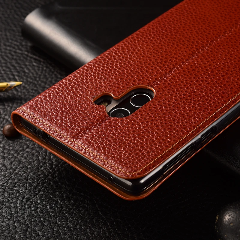Чехол для Xiaomi mi Mix KEZiHOME из натуральной кожи с откидной крышкой и подставкой