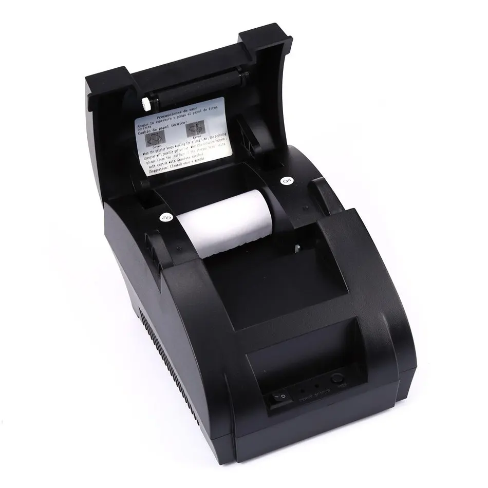 Новый ZJ5890K мини 58 мм USB порт черно белый принтер POS чековый термальный встроенный