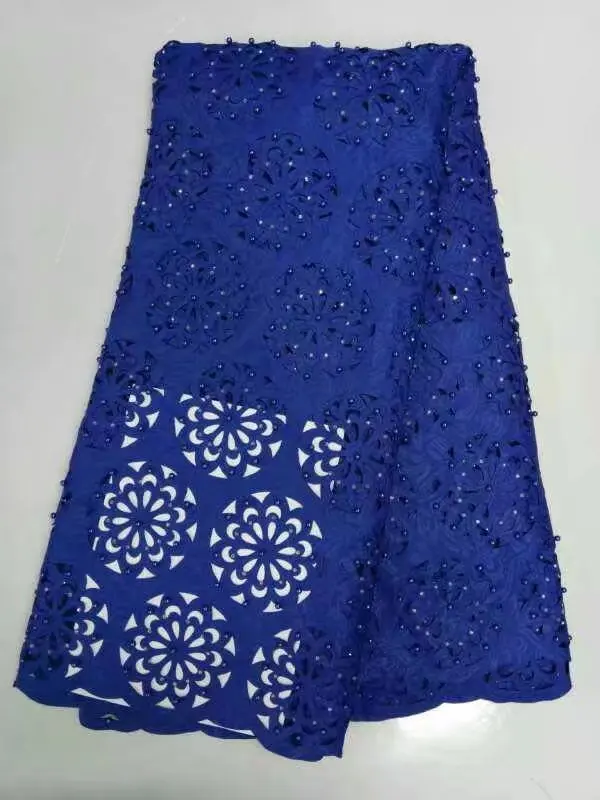 Тюль Кружево Ткань 2017 Африканский французский чистая высокое качество синий nigeian