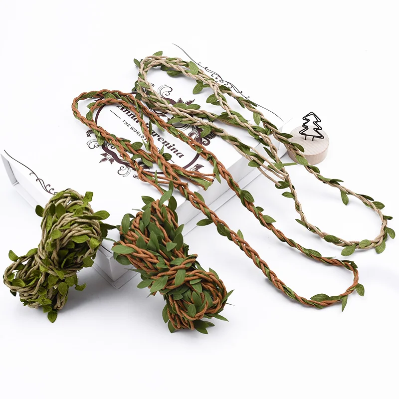 

2 meters Silk leaf vine Wedding decoration home accessories diy gifts box christmas artificial plants decorative flowers wreaths