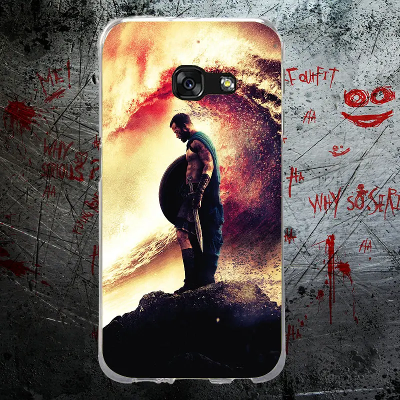 Soft TPU Phone Cases Bags for Samsung Note 2 3 4 5 8 HTC One U11 M7 M8 M9 M10 A9 E9 Plus Shell Spartan 300 Warrior Movie | Мобильные