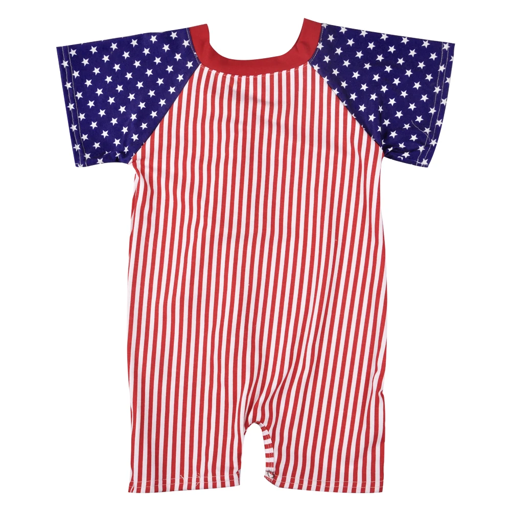July 4th/прямые продажи с фабрики хлопковые комбинезоны для малышей летняя одежда