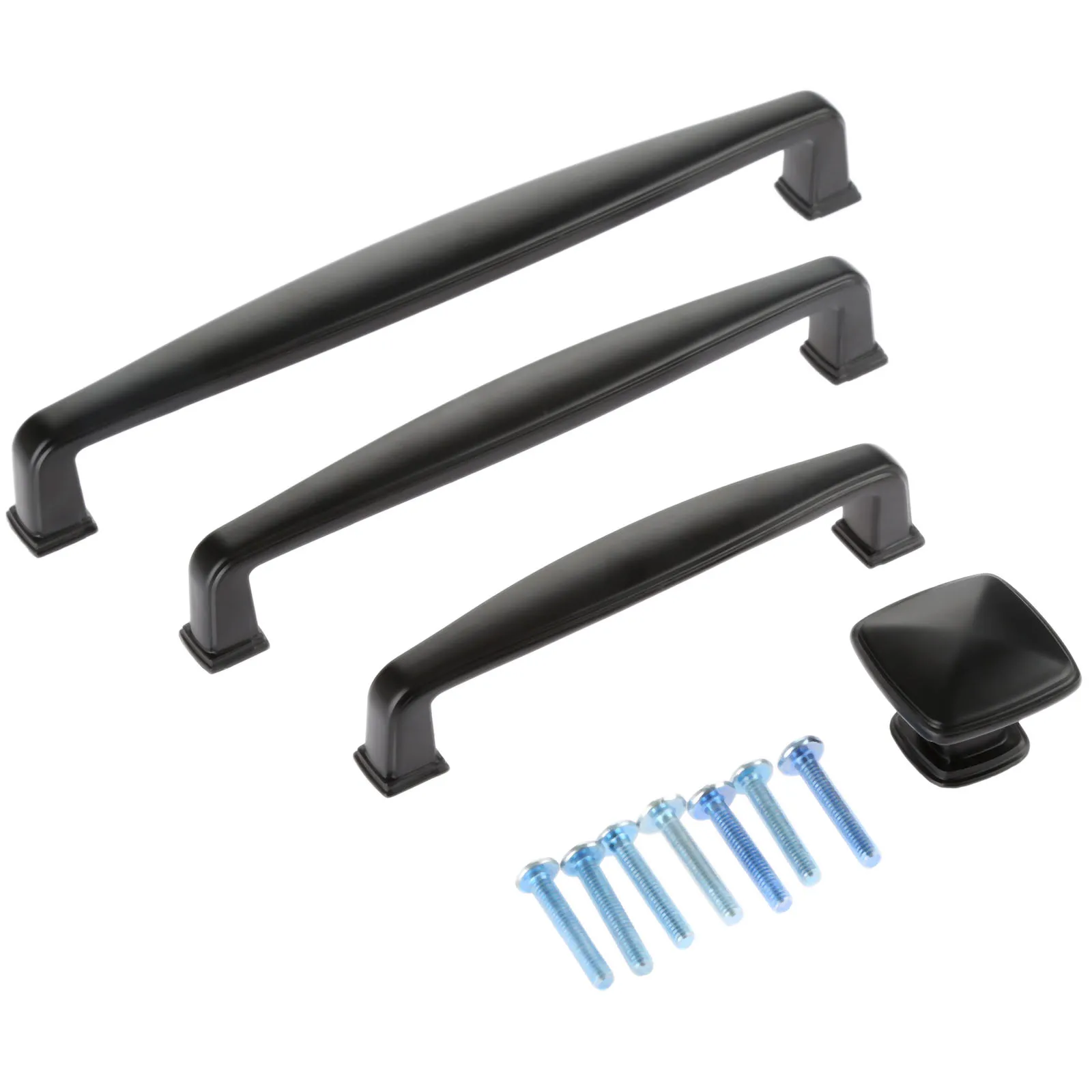 Ручка и ручка шкафа для мебели DRELD черная кухонной двери шкаф выдвижной ящик