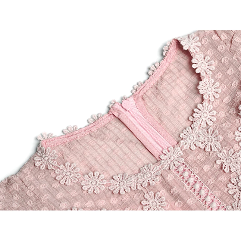 Высокое качество новинка 2019 летнее подиумное платье женское с коротким рукавом и