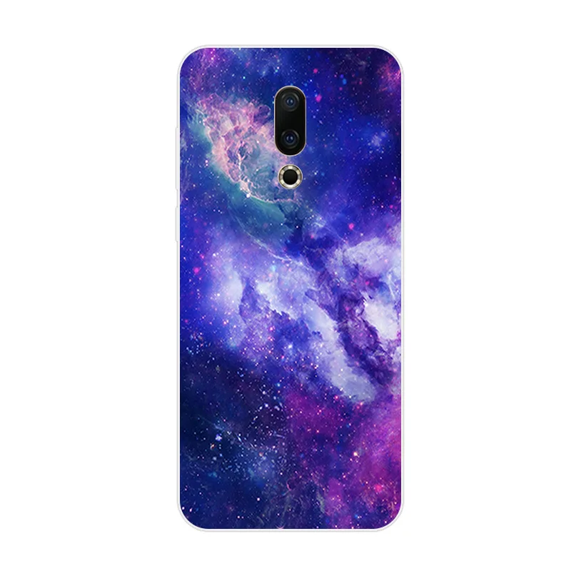 6.0 inch for Meizu 16X Case Soft Silicone Clear Protector Slim Protection Scen Back Cover M872Q Capa |