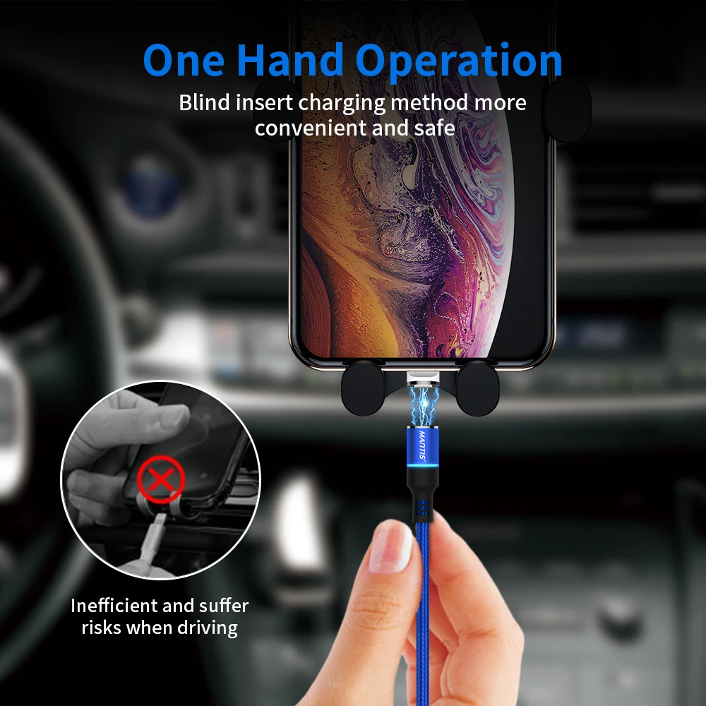 MANTIS 3A Magnetic Charging Micro Usb Cable For Samsung S7 Fast Cord Huawei Xiaomi Redmi 4X Note 4 5 | Мобильные телефоны и