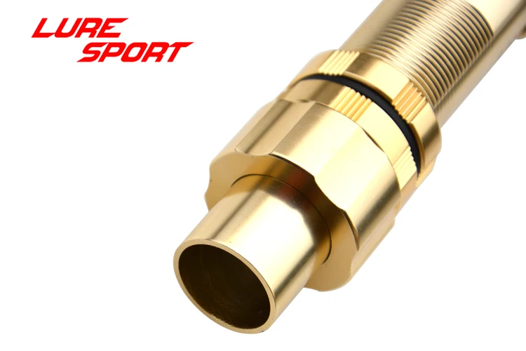 LURESPORT 2,1 м удилище для ловли на блесну FUJI Sic направляющая алюминиевая ручка цельное стекло пустой FUJI резиновый приклад глубоководная лодка стержень 1,5 секция