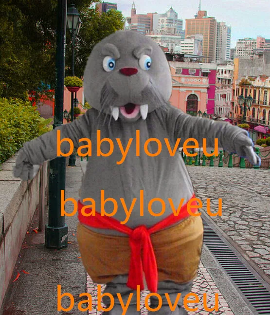 Новый печать морской лев море собака mascot костюм высокого качества тема косплей