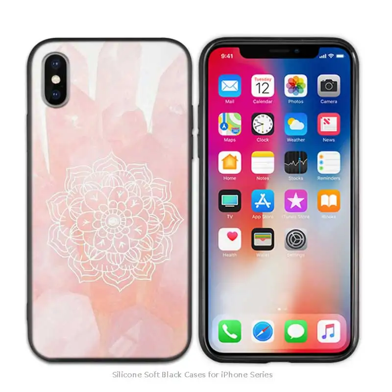 A006 Противоударный ТПУ силиконовый чехол с мандалой чакрой йогой для iPhone X XS XR XS 11 11Pro Max 7 8 6 6S 5 5S SE Plus Fundas Capa - Цвет: A006