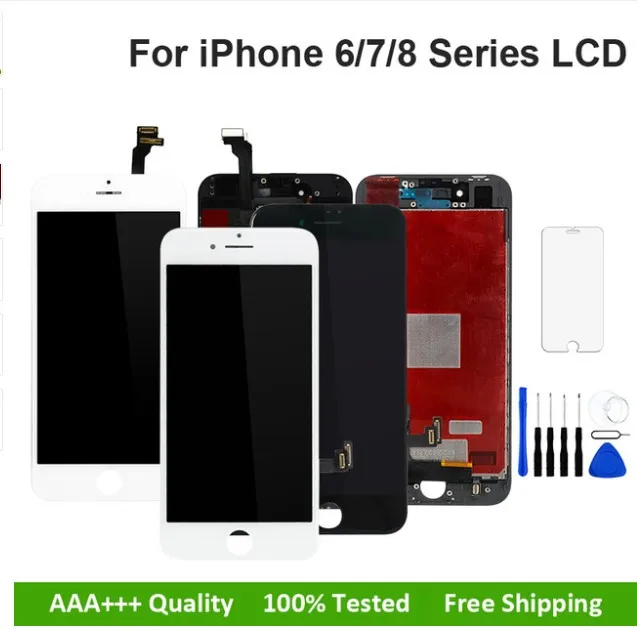 1 шт. класс AAA lcd для iphone 7 7p дисплей сенсорный экран дигитайзер Замена полная