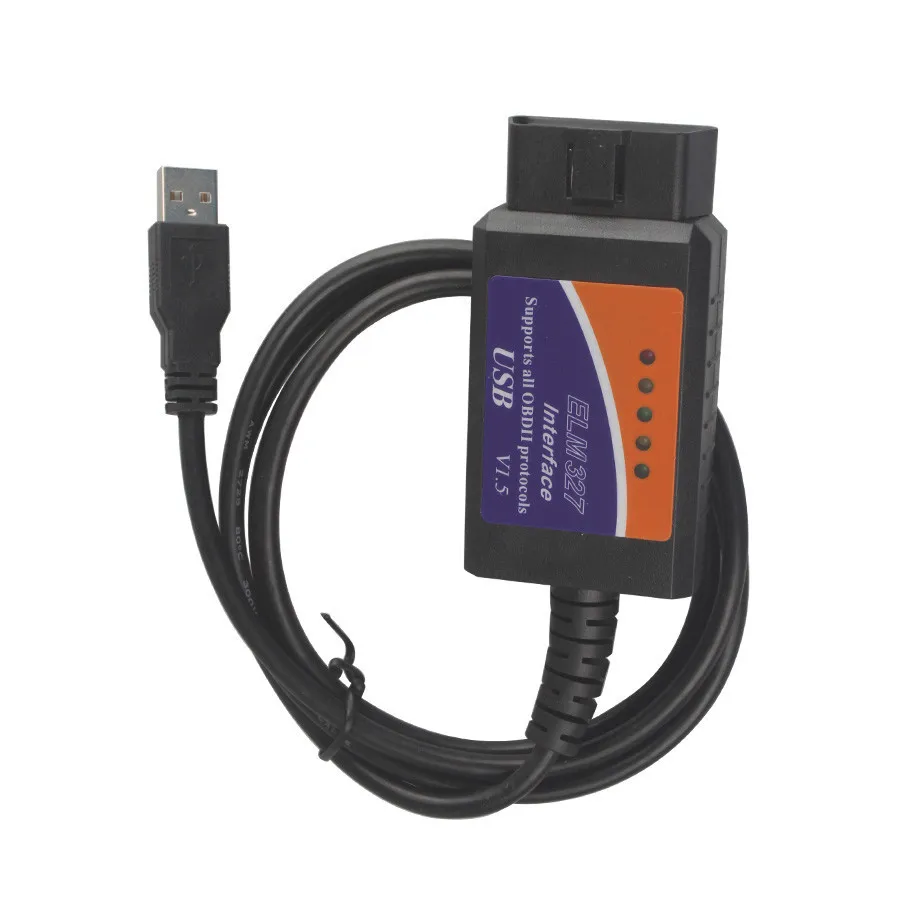 ELM327 V1.5 USB кабель obd-ii Европейская система бортовой диагностики v1.5 считыватель