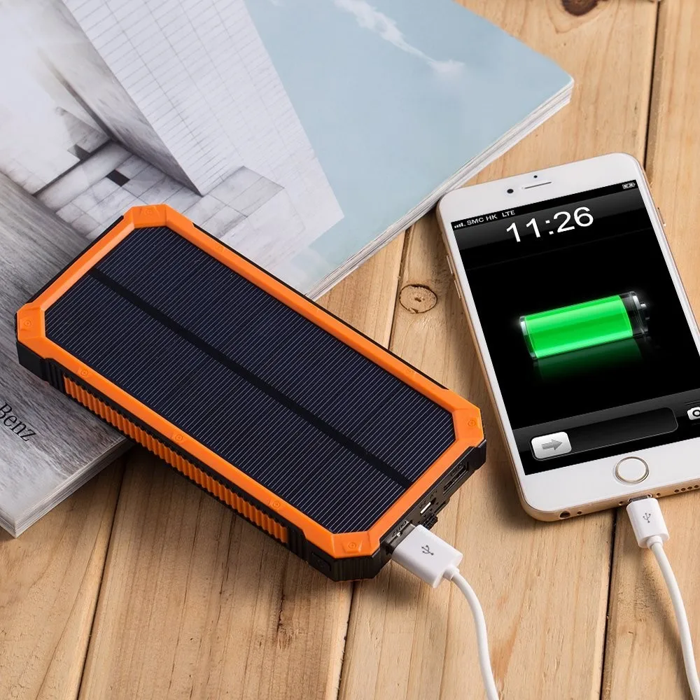 100% Оригинальный Power Green Mini Solar Bank 15000 мАч Внешняя Солнечная батарея резервное