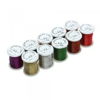 20 рулонов 28 Калибровочная проволочная оболочка набор медных ювелирных изделий