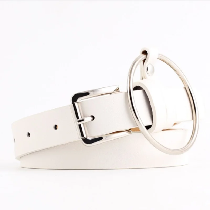 Новинка 2018 дизайнерский женский ремень женское большое кольцо украшенное поясом
