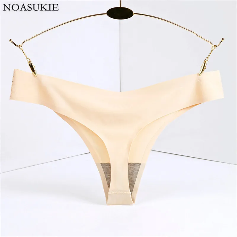 Большой Размеры Нижнее белье женские сексуальные трусики бесшовные одноцветное