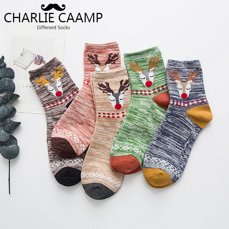 Носки женские хлопковые полосатые в этническом стиле J108 | Женская одежда