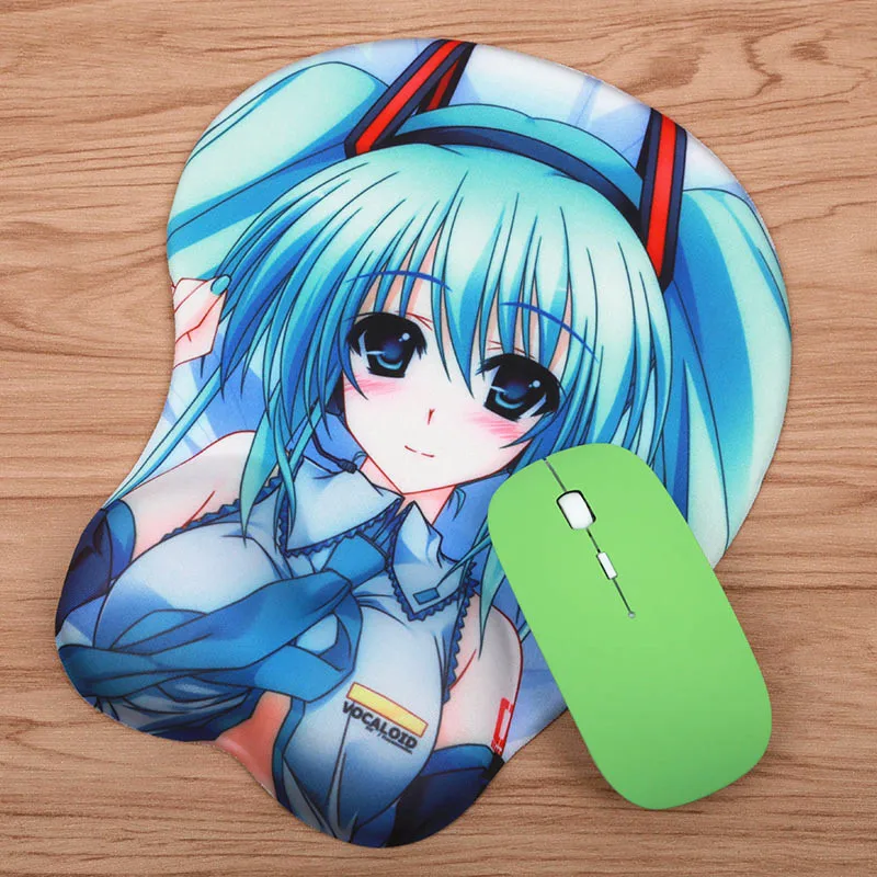FFFAS 3D Hatsune Miku коврик для мыши игровой геймер Сексуальная повязка на запястье коврик для мыши Tapete muisковрик для ПК Compute Latop notebook