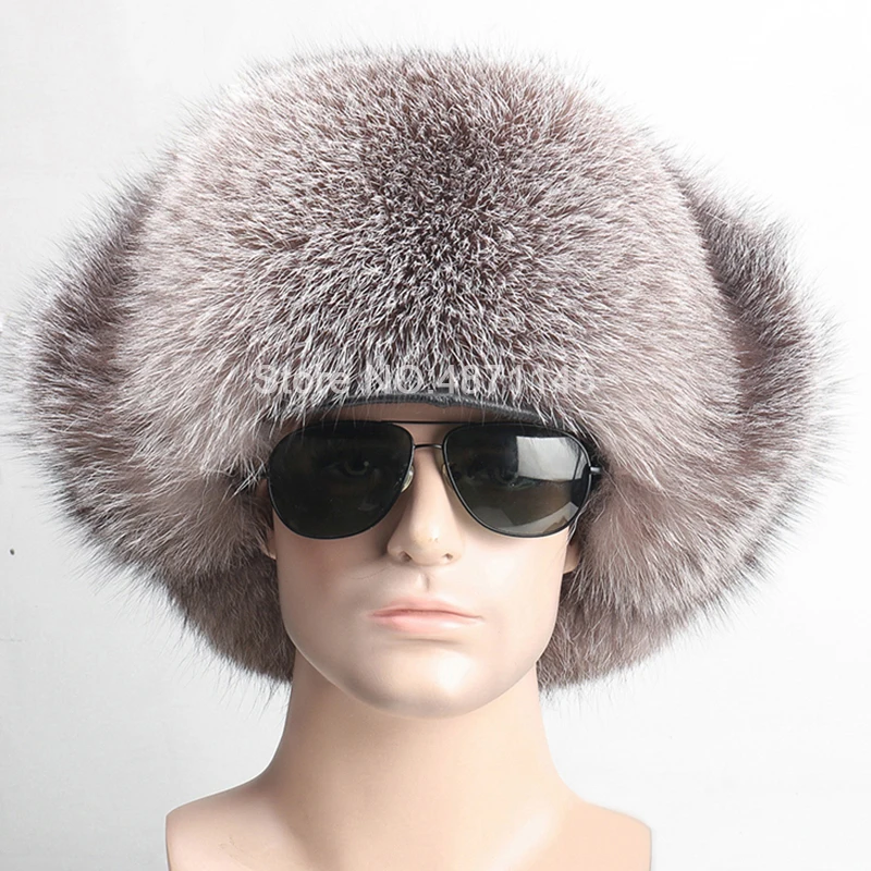 Новая зимняя русская мужская шапка для мальчиков с козырьком настоящая теплая из