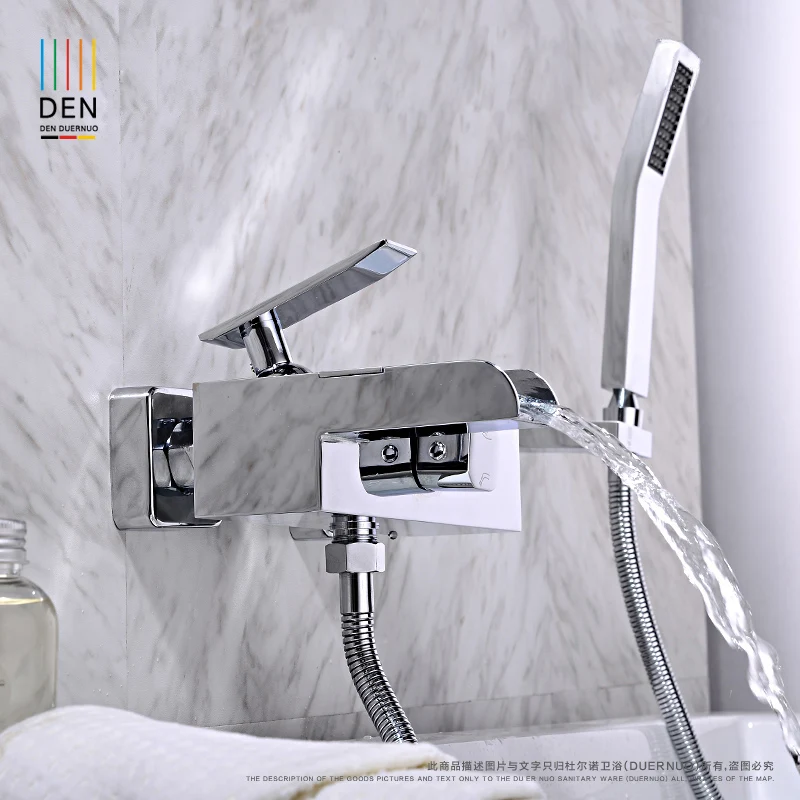 Смеситель для душа с тройным цилиндром медный кран ванной комнаты попадает в