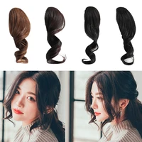 hot sale 2022 pretty girls women 22cm fake bangs hair styling accessory beautiful simulation wig synthetic curled hair