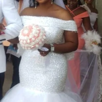 custom made off the shoulder wedding dress lace mermaid bridal gown vestido de novia