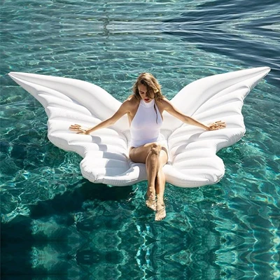 180cm butterfly 22 стиля гигантский Фламинго Единорог плавает ананас плавательный кольцо Радуга надувной матрас для бассейна дети и взрослые водные игрушки надувной матрас - Цвет: 180cm butterfly