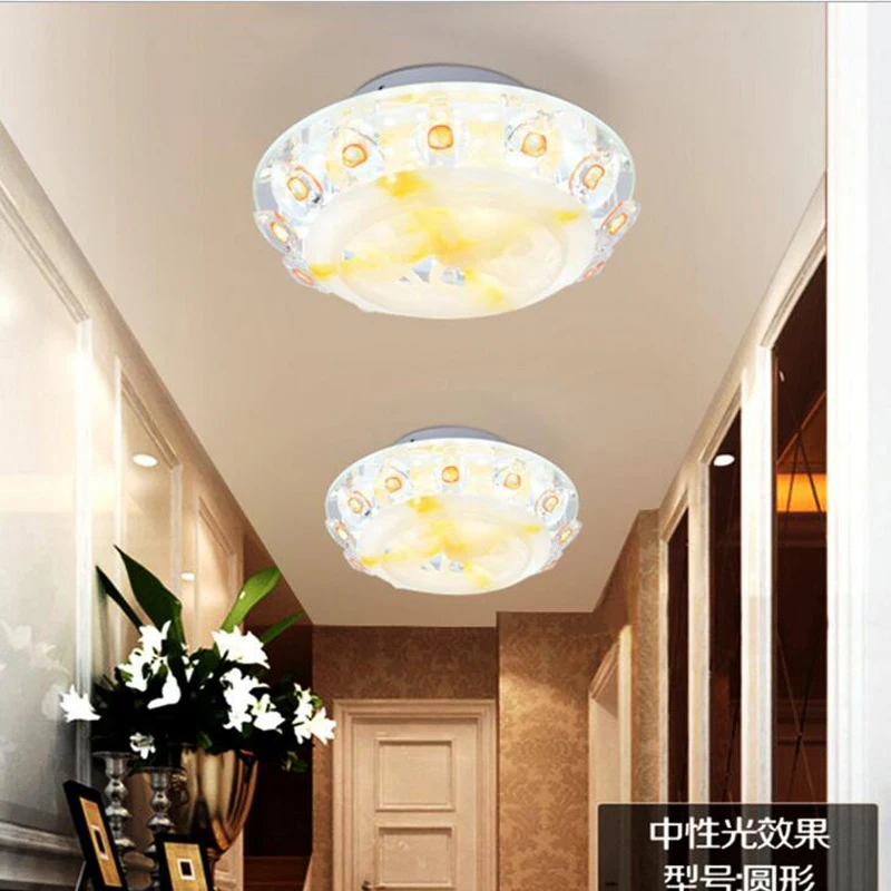 Led aisle lights new Nordic hallway balcony entrance wall lamp ceiling crystal led lighting lamps | Лампы и освещение