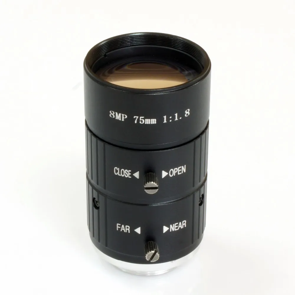 Фиксированный фокус 75 мм 8MP CCTV camera lens C mount|c mount|cctv lenscamera cctv |