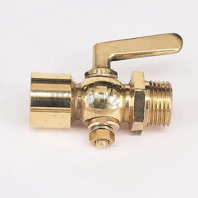 Латунный сливной петпетпетух запорный клапан 1/2 &quotBSP папа 1/2&quot BSP Женская резьба