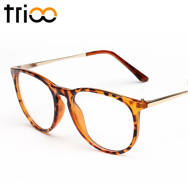 Женские очки с прозрачными линзами TRIOO модные черные оптические высокого