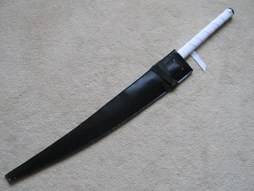 S3135 аниме Блич Ичиго Куросаки TENSA ZANGETSU меч ружье металлическое лезвие 40 7"|blade