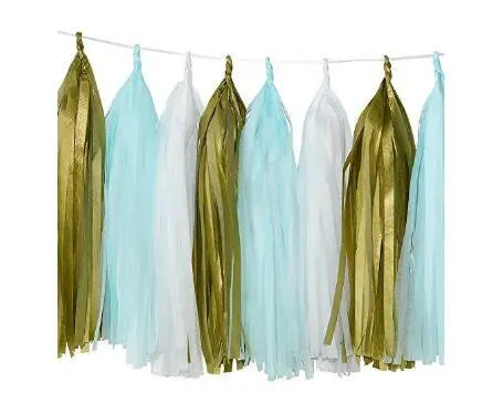 1 комплект золотой синий белый бумажный помпон фонарь шар с Сотами это баннер для