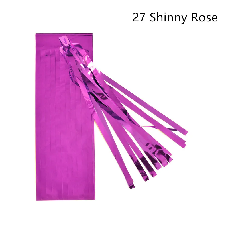 27 shinny rose 14 дюймов(35 см) папиросная бумага кисточка гирлянда своими руками Свадебные украшения с днем рождения украшения события пакет украшения 1 упаковка = 5 шт - Цвет: 27 shinny rose