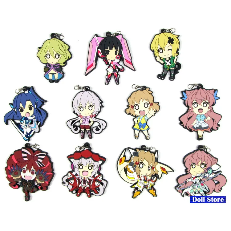 2018 Новое поступление Senki Zessho Symphogear оригинальный японский аниме Рисунок резиновый